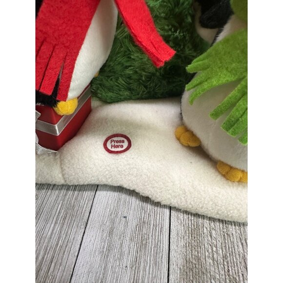 Vtg Hallmark Jingle Pals Very Merry Trio Singing Light Up Snowman Penguins Works - Picture 5 of 7